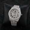 Rolex Day-Date President Band Full Iced Out Wrist Watch, VVS Moissanite Diamond Men Watch, Stainless Steel Self Winding Wrist Watch For Him