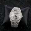 Audemars Piguet Eta Full Iced Out Moissanite Diamond Men Watch, Stainless Steel White Gold Men Watch