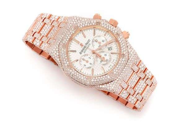 0fa1eea99a1b7f6104ac026eaff4c1a7 Audemars Piguet Full Iced Out Moissanite Diamond Men Watch, Stainless Steel White Gold Plated All Chronograph Working 42mm Men Watch