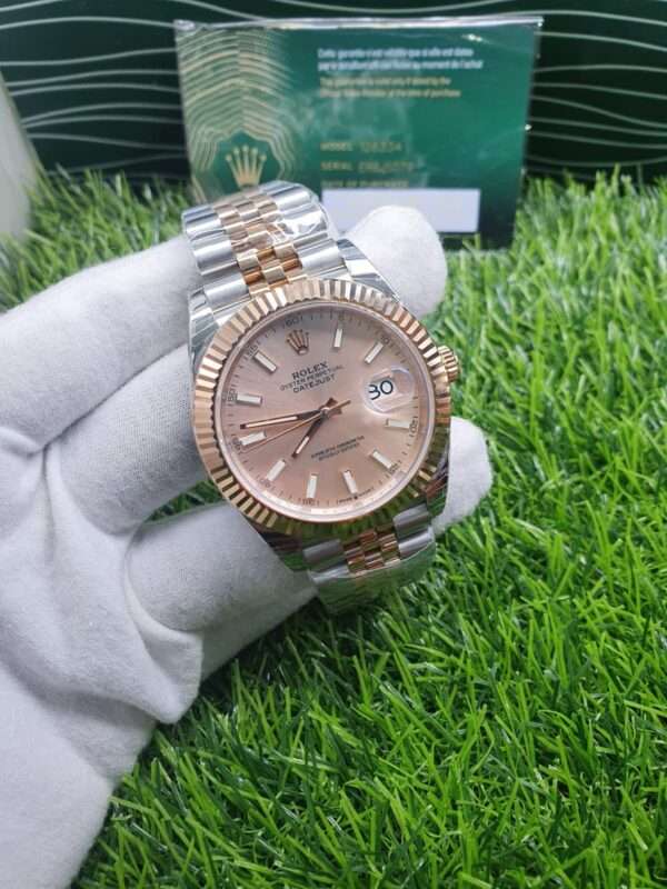 IMG-20220730-WA0026 Rolex Replica Datejust Oyster-Perpetual For Men 2 Tone Fully Automatic Watch, Stainless Steel Birthday Gift Watch For Him