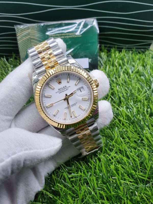 IMG-20220730-WA0030 Rolex Replica Datejust Oyster-Perpetual For Men 2 Tone Fully Automatic Watch, Stainless Steel Birthday Gift Watch For Him