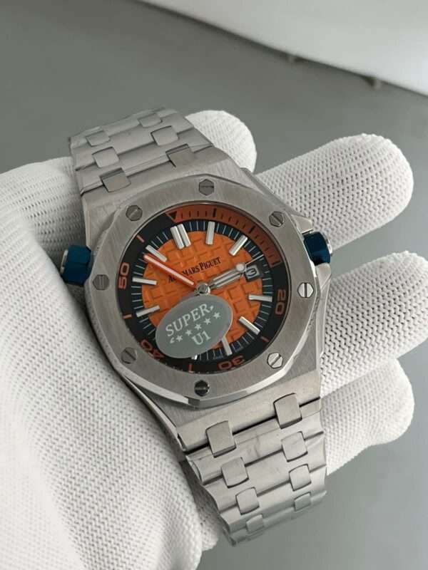 IMG-20220802-WA0008 Audemars Piguet Stainless Steel Plated Fully Automatic Watch, Stainless Steel Green Dial Birthday Gift Watch For Him