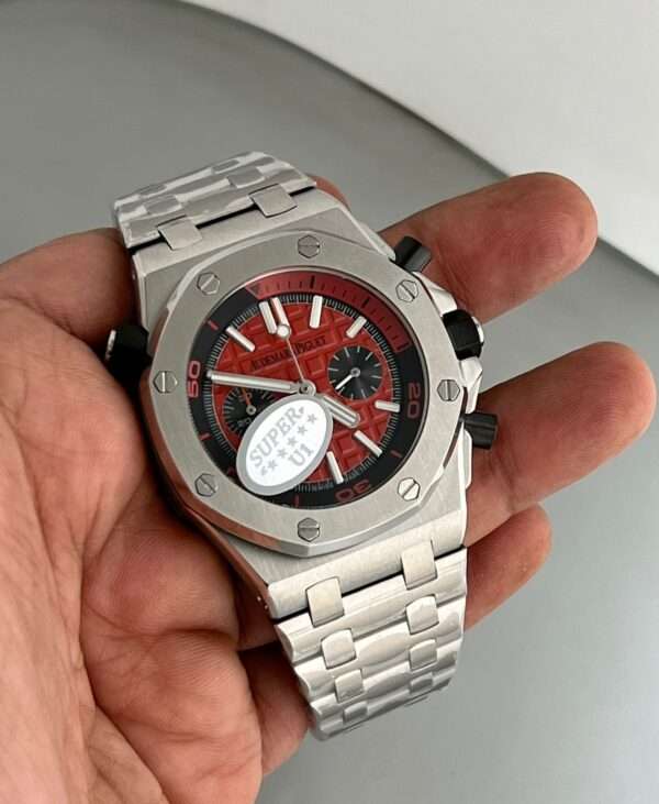 IMG-20220802-WA0010 Audemars Piguet Stainless Steel Plated Fully Automatic Watch, Stainless Steel Green Dial Birthday Gift Watch For Him