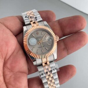 Rolex Datejust Jubli-Perpetual For Men 2 Tone Fully Automatic Watch, Stainless Steel Birthday Gift Watch For Him