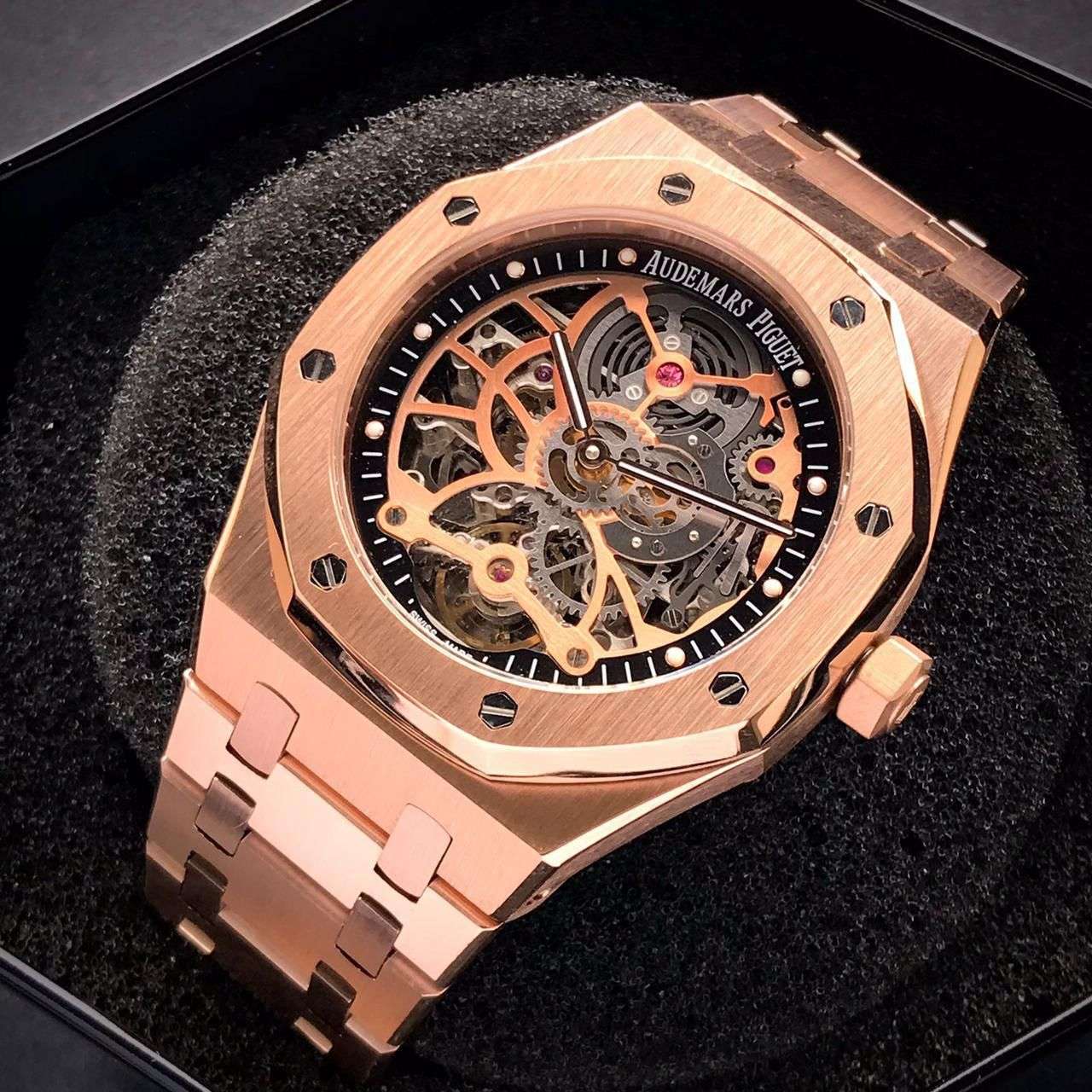 Audemars Piguet  Stainless Steel Plated Fully Automatic Watch, Stainless Steel All Birthday Gift Watch For Him