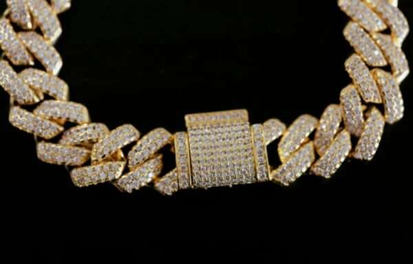 IMG_20221020_141110 10mm Moissanite Diamond Cuban Link Bracelet, High Quality Cuban Link Chain Bracelet, Moissanite Diamond Bracelet, Stacking Bracelets, Pave Cuban Chain Bracelet