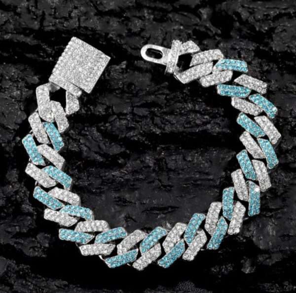 IMG_20221020_142534 14mm Moissanite Diamond Cuban Link Bracelet, High Quality Cuban Link Chain Bracelet, Moissanite Diamond Bracelet, Stacking Bracelets, Pave Cuban Chain Bracelet