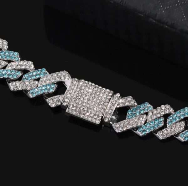 IMG_20221020_142553 14mm Moissanite Diamond Cuban Link Bracelet, High Quality Cuban Link Chain Bracelet, Moissanite Diamond Bracelet, Stacking Bracelets, Pave Cuban Chain Bracelet