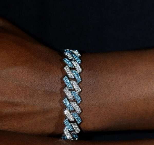 IMG_20221020_142644 14mm Moissanite Diamond Cuban Link Bracelet, High Quality Cuban Link Chain Bracelet, Moissanite Diamond Bracelet, Stacking Bracelets, Pave Cuban Chain Bracelet