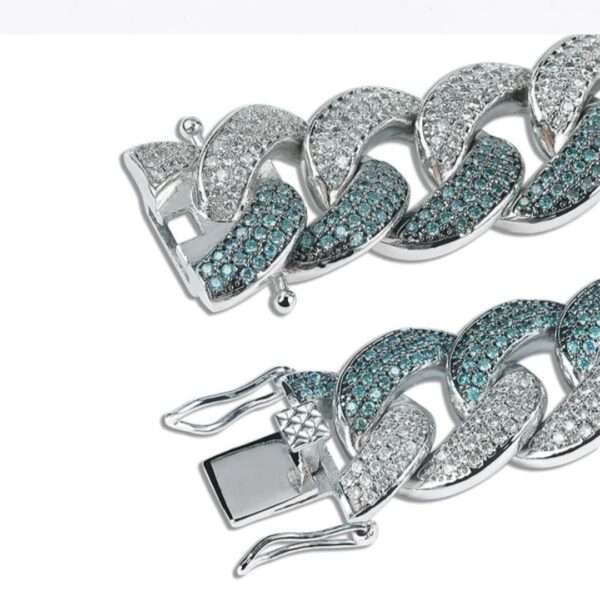 IMG_20221020_142724 16mm Moissanite Diamond Cuban Link Bracelet, High Quality Cuban Link Chain Bracelet, Moissanite Diamond Bracelet, Stacking Bracelets, Pave Cuban Chain Bracelet