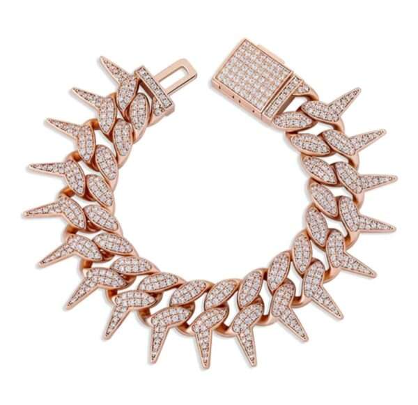 16mm Moissanite Diamond Cuban Link Bracelet, High Quality Cuban Link Chain Bracelet, Moissanite Diamond Bracelet, Stacking Bracelets, Pave Cuban Chain Bracelet