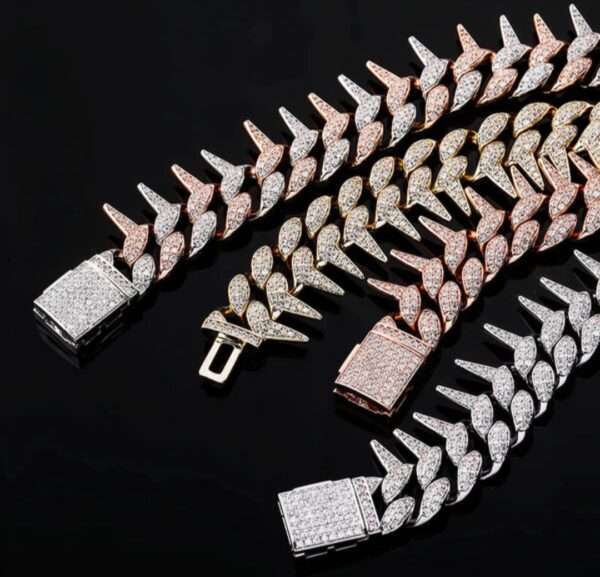 16mm Moissanite Diamond Cuban Link Bracelet, High Quality Cuban Link Chain Bracelet, Moissanite Diamond Bracelet, Stacking Bracelets, Pave Cuban Chain Bracelet