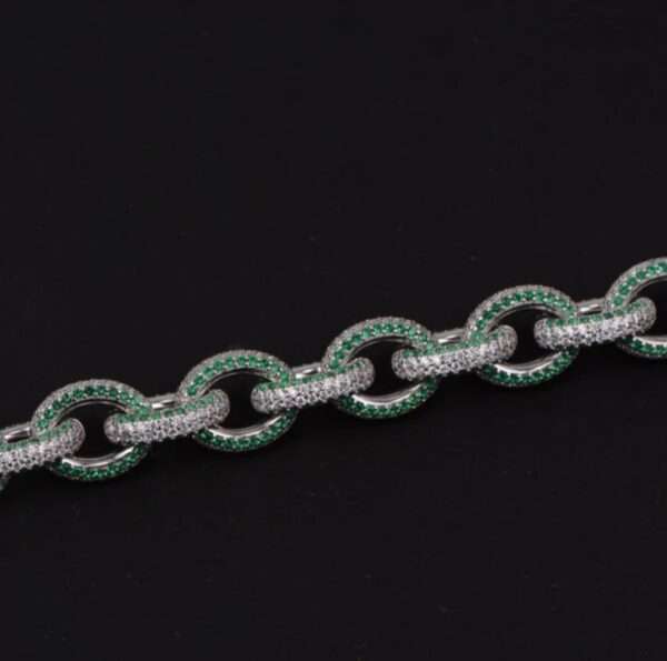 12mm Moissanite Diamond Twisted Cuban Link Bracelet, High Quality Cuban Link Chain Bracelet, Moissanite Diamond Bracelet, Stacking Bracelets, Pave Cuban Chain Bracelet