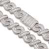 16mm Baguette & Round Moissanite Diamond Clustered Miami Cuban Link Bracelet, High Quality Cuban Link Chain Bracelet, Moissanite Diamond Bracelet, Stacking Bracelets, Pave Cuban Chain Bracelet