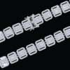 11mm Baguette & Round Moissanite Diamond Clustered Miami Cuban Link Bracelet, High Quality Cuban Link Chain Bracelet, Moissanite Diamond Bracelet, Stacking Bracelets, Pave Cuban Chain Bracelet