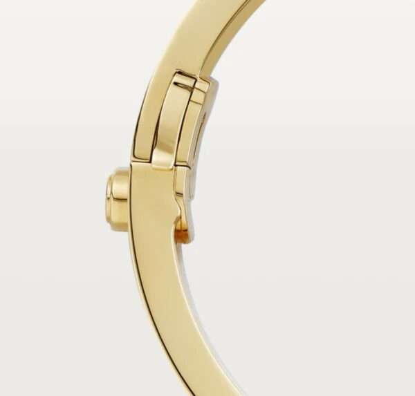 Round Moissanite Diamond Cartier Love Bracelet, Sterling Silver 14K Plated Gold Diamond Bracelet For Birthday Gift, Unisex Iced Out Moissanite Diamond Bracelet