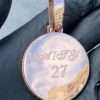 Custom Number Letter Pendant Hip Hop Pendant, Iced Out Moissanite Diamond , Hip Hop Jewelry, Men Jewelry, Gift for Men 14K Rose Gold Over