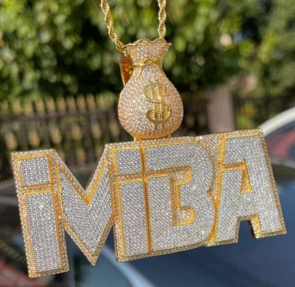 IMG_20221020_153453 Money Bag Bail Prong Setting Personalized Pendant, Custom Chain, Mens Jewelry, Gift For Him, Iced Out Diamond Pendant For Men Gifts