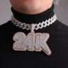 IMG_20221020_153936 - Copy Luxury Design Customized Name Two Layers Iced Out Number Pendant, Hip Hop Jewelry , Name Necklace For Man , Customizable Numbers For Man
