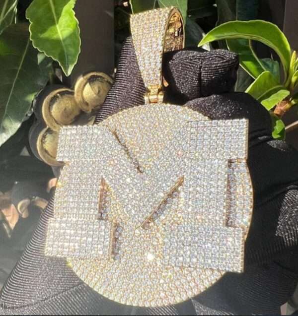 Iced Out Prong Setting Customized Name Necklace, Custom Icy Nameplate Necklace, Custom Name Necklace, Personalized Jewelry Gifts