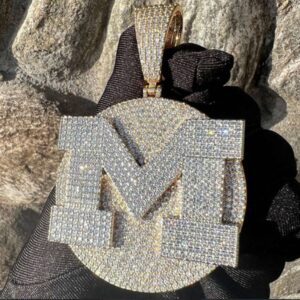 Iced Out Prong Setting Customized Name Necklace, Custom Icy Nameplate Necklace, Custom Name Necklace, Personalized Jewelry Gifts