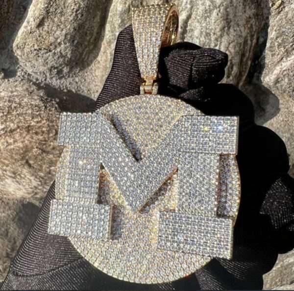 Iced Out Prong Setting Customized Name Necklace, Custom Icy Nameplate Necklace, Custom Name Necklace, Personalized Jewelry Gifts