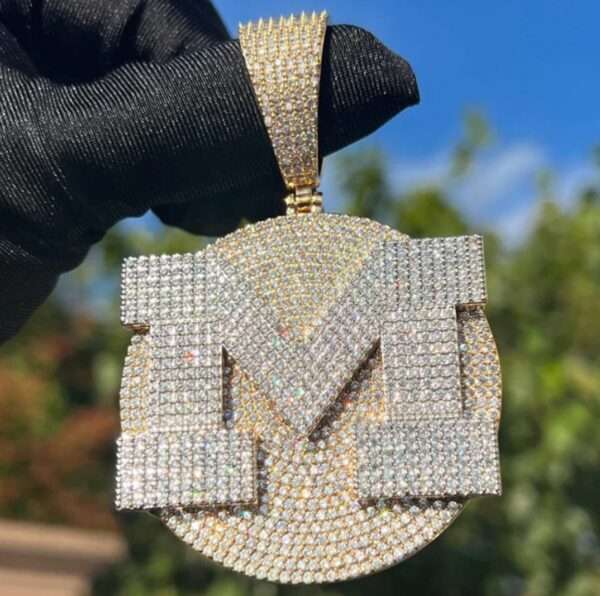 Iced Out Prong Setting Customized Name Necklace, Custom Icy Nameplate Necklace, Custom Name Necklace, Personalized Jewelry Gifts