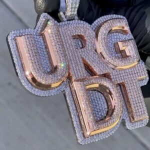 Iced Out Prong Setting Customized Name Necklace, Custom Icy Nameplate Necklace, Custom Name Necklace, Personalized Jewelry Gifts