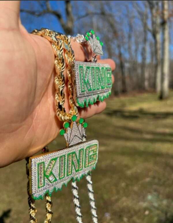 IMG_20221020_160527 Round VVS Moissanite Diamond Customized Letter Money Bag Hip Hop Pendant, 925 Silver Gold Glows In Dark RICH Money Bag Birthday Gift Pendant