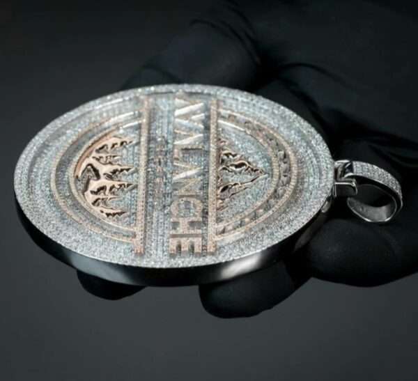 Custom Pendant Iced out Charm Diamond Pendant Mans Hip Hop Man Pendant Iced Out Pendant Diamond Customized Pendant Without chain