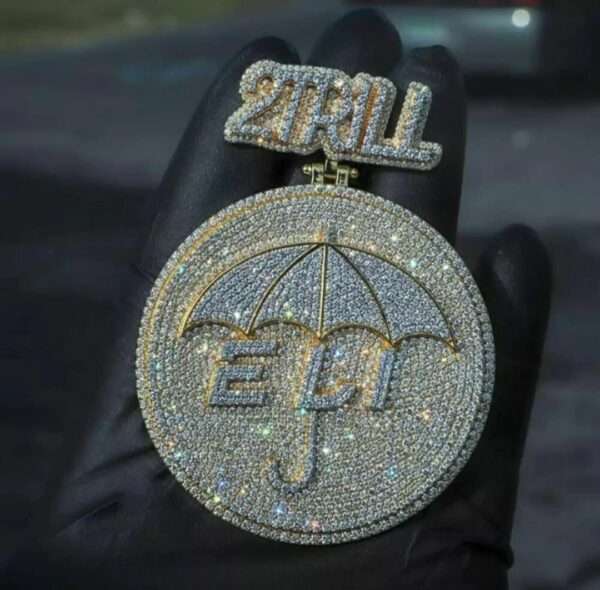 Custom Pendant Iced out Charm Diamond Pendant Mans Hip Hop Man Pendant Iced Out Pendant Diamond Customized Pendant Without chain