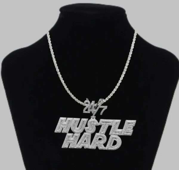 IMG_20221020_161635 - Copy - Copy Baguette & Round Moissanite Diamond Money with Dollar Sign and King Cap Luxury Pendant, Diamonds Hip Hop Pendent, Icy Letters Necklace, Jewelry Gift