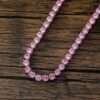 IMG_20221020_173102 - Copy Round Pink Sapphire Diamond 5mm Iced Out Diamond Tennis Chain, Sterling Silver 14K Gold Plated Hip Hop Cluster Tennis Chain Necklace