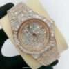 Audemars Piguet Full Iced Out Moissanite Baguette Diamond Men Watch, Stainless Steel Rose Gold Plated 42mm Men Watch