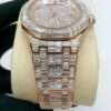 Audemars Piguet Full Iced Out Moissanite Baguette Diamond Men Watch, Stainless Steel Rose Gold Plated 42mm Men Watch