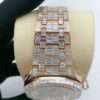 Audemars Piguet Full Iced Out Moissanite Baguette Diamond Men Watch, Stainless Steel Rose Gold Plated 42mm Men Watch