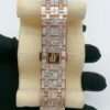 Audemars Piguet Full Iced Out Moissanite Baguette Diamond Men Watch, Stainless Steel Rose Gold Plated 42mm Men Watch