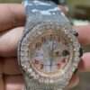 Audemars Piguet Full Iced Out Moissanite Diamond Men Watch,  Army Silicon Band All Chronology Working 42mm Men Watch