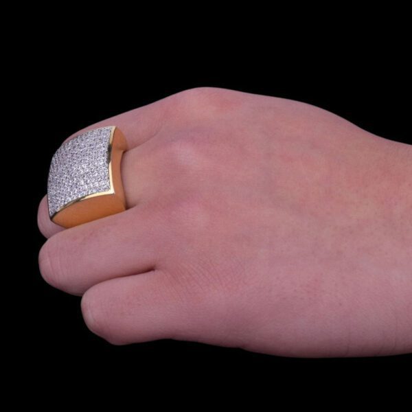 120_900x OVAL SQUARE CUBIC STONE STYLE ICED OUT RING