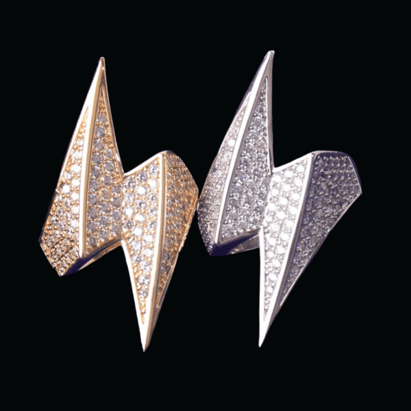 LIGHTNING EDITION FULLY ICED OUT BUST DOWN RING