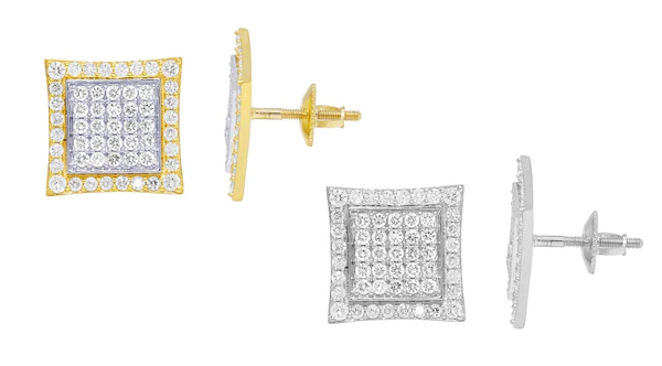 Round Moissanite Diamond Sterling Silver Stud Diamond Earring, Jewelry For Women, Anniversary Gift For Her