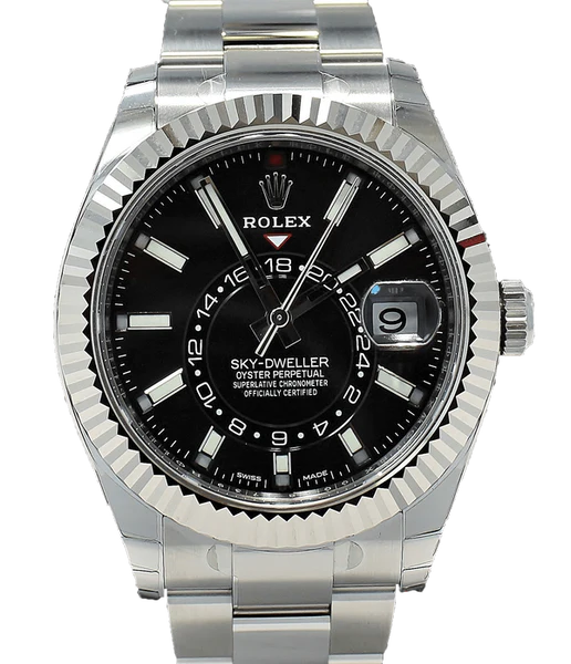 Rufurnished Sky Dweller Fully Automatic Watch, Stainless Steel Birthday Gift Watch For Him