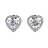 2_1ed012b8-c70d-40e7-9889-d04faf44ac5d_600x600 Round Moissanite Diamond Sterling Silver Stud HEART Diamond Earring, Jewelry For Women, Anniversary Gift For Her