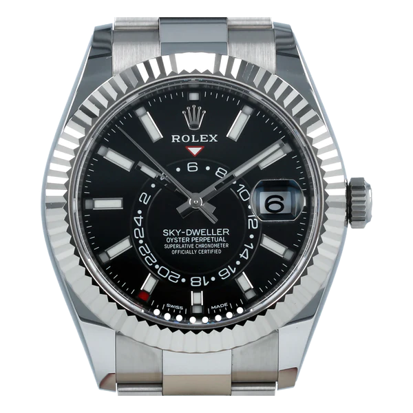 Rufurnished Sky Dweller Fully Automatic Watch, Stainless Steel Birthday Gift Watch For Him