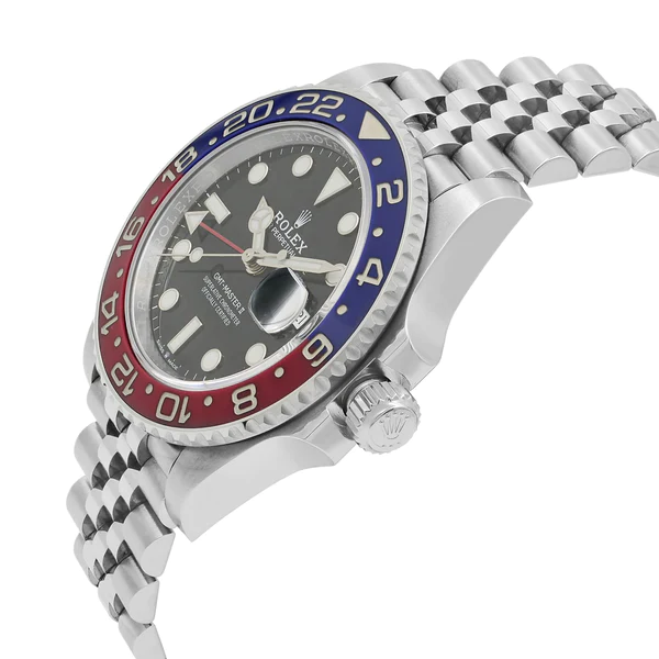 Refurnished GMT Master II Fully Automatic Men Watch, Pepsi Version Stainless Steel Birthday Gift Watch For Him
