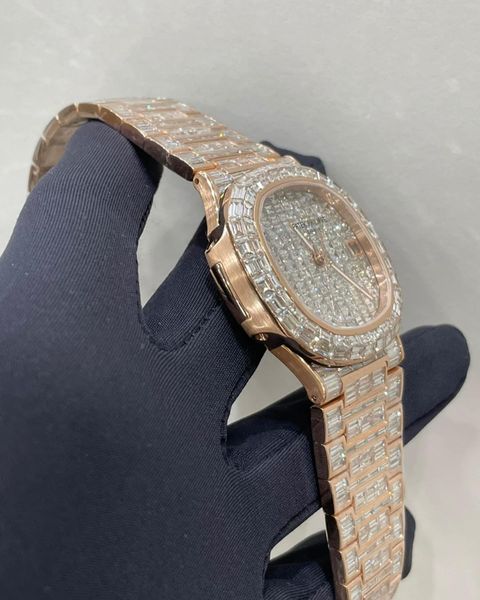 2_4ab7ab11-fa9a-4fa2-87e5-b401637084b6_600x600 Patek Philippe Baguette Diamond Men Automatic Watch, Rose Gold Plated Men Watch For Birthday Gift
