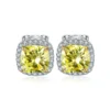 2_6accee0d-366f-41ea-a7aa-15bb3c7635b2_600x600 Yellow Cushion Moissanite Diamond Sterling Silver Stud Diamond Earring, 10K/14K Gold Jewelry For Women, Anniversary Gift For Her