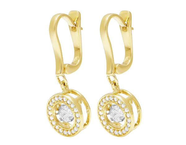 Round Moissanite Diamond Sterling Silver Stud Diamond Earring, 10K/14K Gold Jewelry For Women, Anniversary Gift For Her