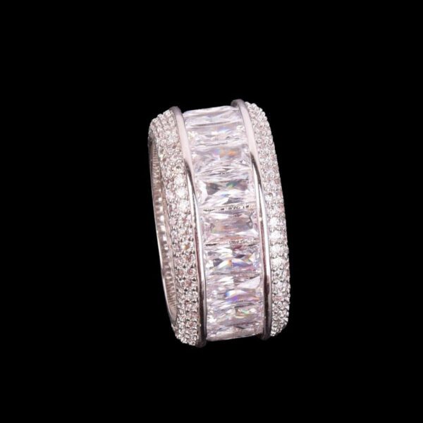 BAGUETTE CUT DIAMOND EDITION ICED OUT LUXURY RING