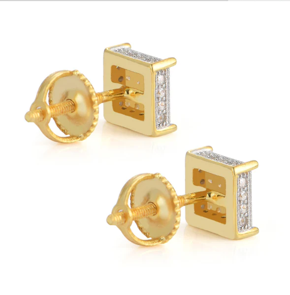 Round Moissanite Diamond Sterling Silver Stud Cluster Diamond Earring, Jewelry For Women, Anniversary Gift For Her